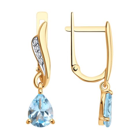 Серьги из золота 585 пробы