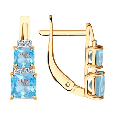 Серьги из золота 585 пробы
