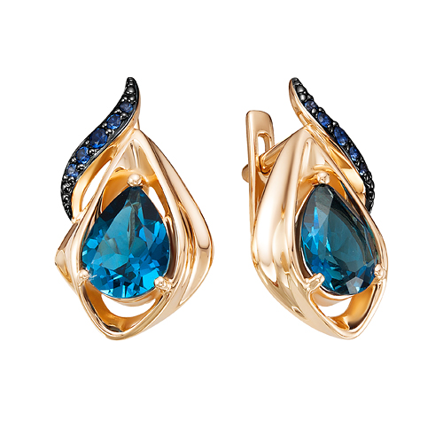 Серьги из золота 585 пробы