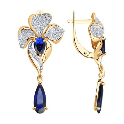 Серьги из золота 585 пробы