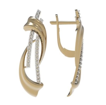 Серьги из золота 585 пробы