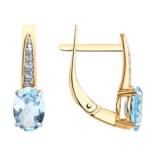 Серьги из золота 585 пробы