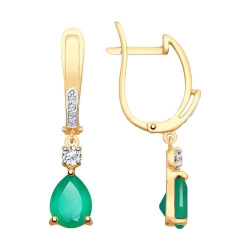 Серьги из золота 585 пробы