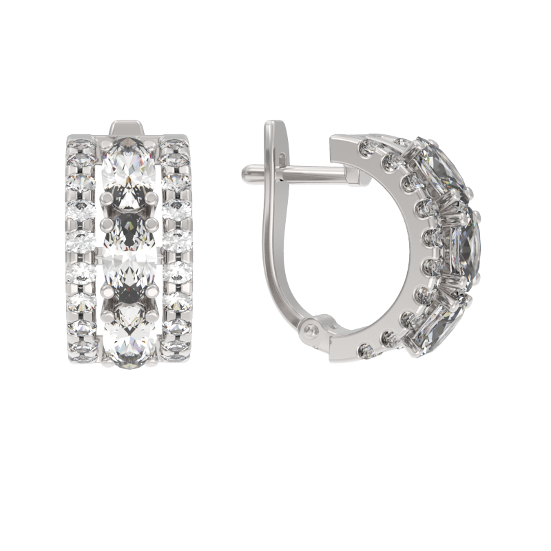 Серьги из серебра 925 пробы