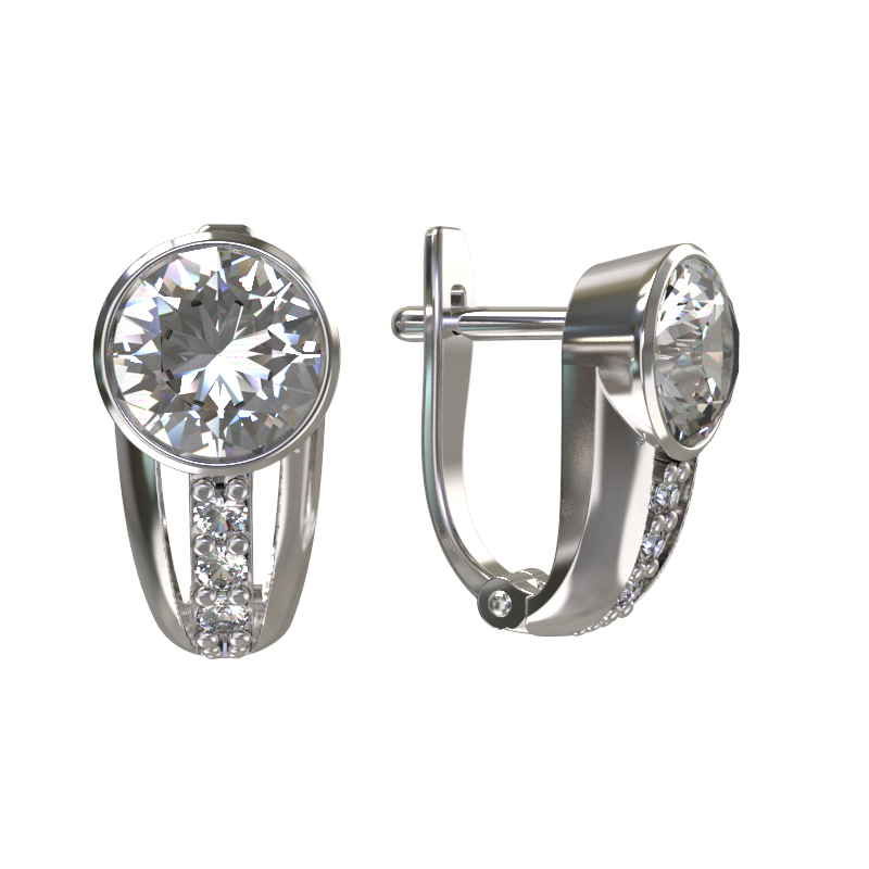Серьги из серебра 925 пробы