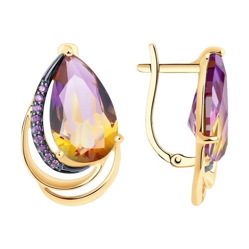 Серьги из золота 585 пробы