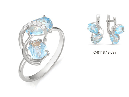 Кольцо из серебра 925 пробы