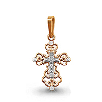 Крест из серебра 925 пробы