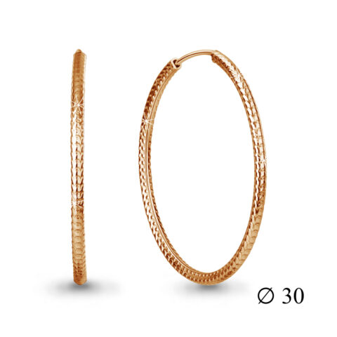 Серьги-конго из серебра 925 пробы