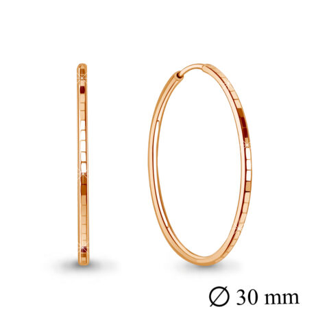 Серьги-конго из серебра 925 пробы